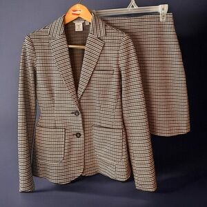Tristan Houndstooth Blazer & Skirt Women Suit